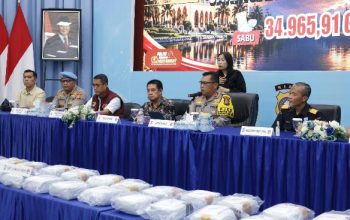 Polda Riau Gagalkan Peredaran 34,9 Kg Sabu, Lima Tersangka Ditangkap