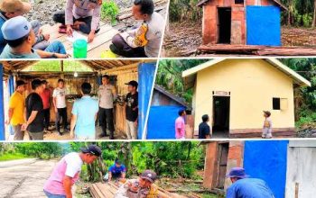 Di Balik Dinding Terpal, Ada Perjuangan Seorang Ayah! Kapolsek GAS Hadir Membawa Harapan